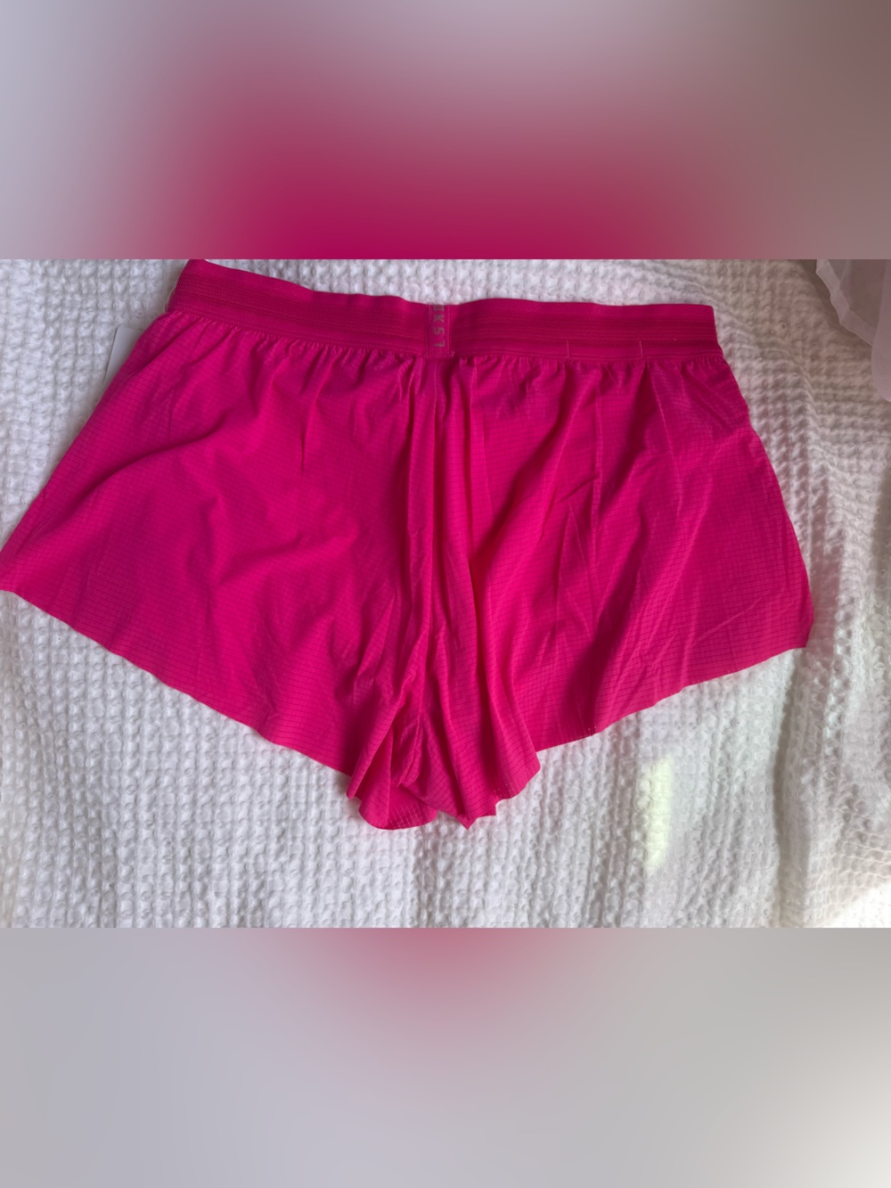 LSKD Women’s Athletic Hot Ultra Pink Running Accelerate Shorts size Large - Picture 8 of 9